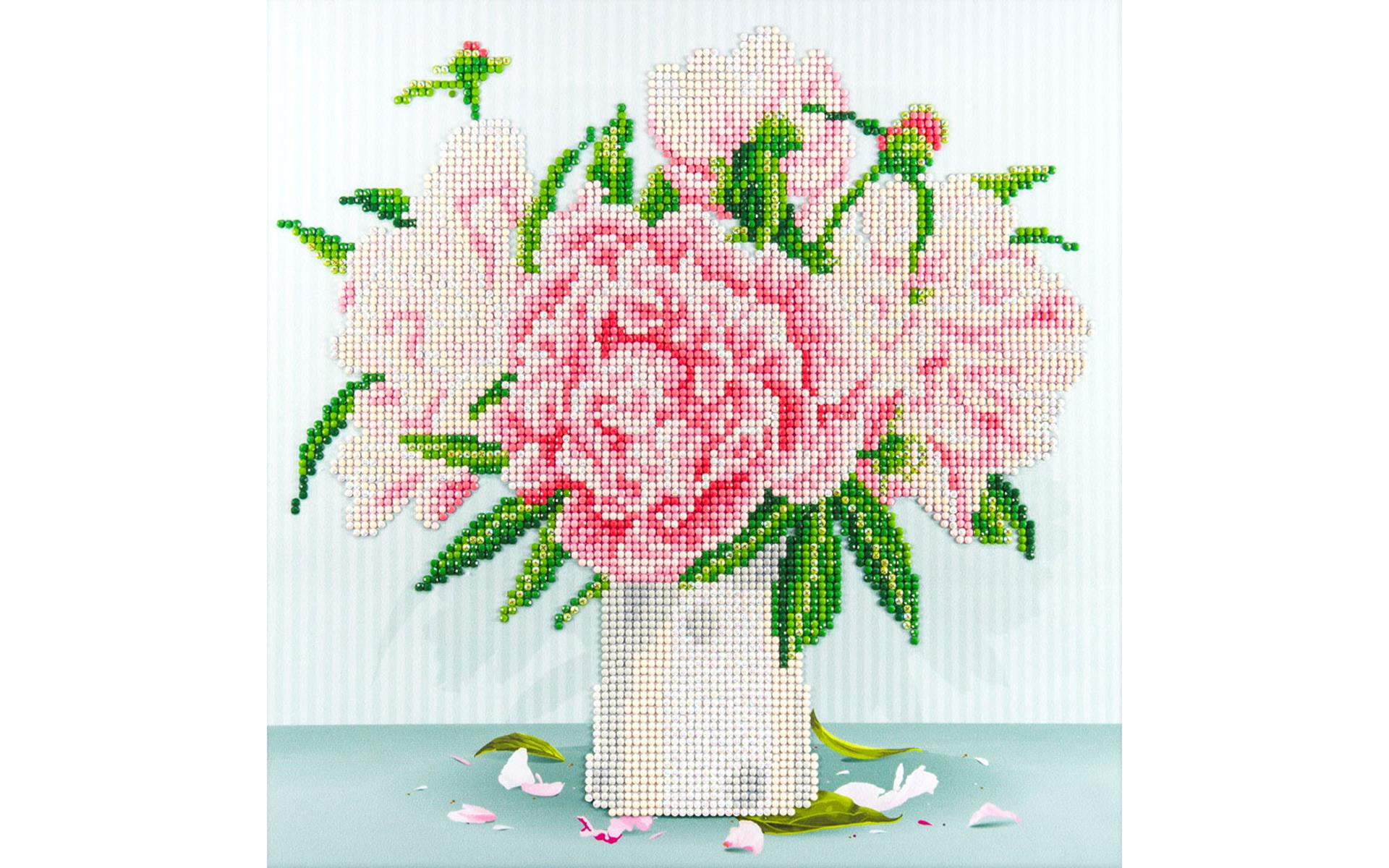 Diamond Art By Leisure Arts Diamond Painting Kits For Adults 12"X12" Intermediate English Roses, Full Drill, Art Kits, Dimond Art, For Adults, Kit