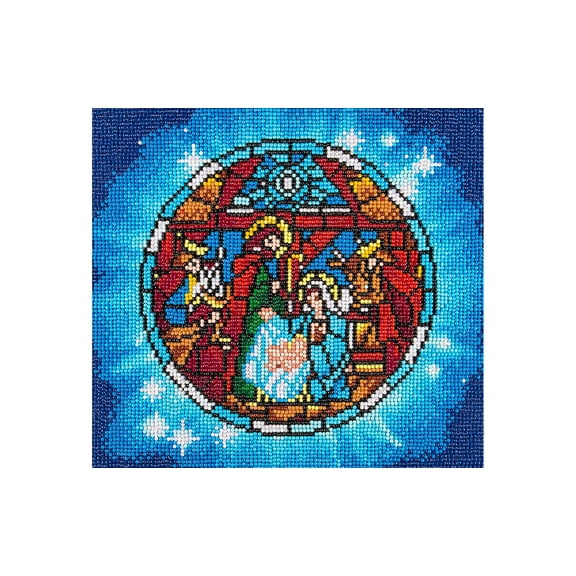 Diamond Art By Leisure Arts Holiday Nativity Scene, 12"X12", Intermediate Diamond Painting Kits For Adults, Art For Adults, Kit, Painting