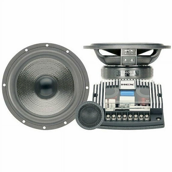 6.3” HEX Series 2-Way Component Set w/Silk Dome Tweeter - H600S
