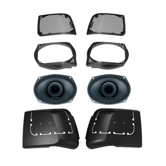 2014-2023 Harley Davidson® Cut In Lid Kit with MP692 (2Ω) Speakers - MSMP692LK