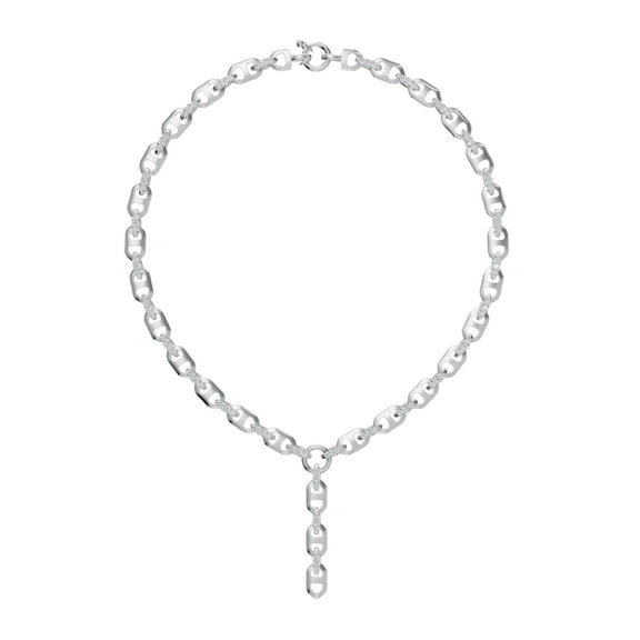 DIAMOND CLUB 3.24 Carat Round Lab Grown Diamond Chain Necklace in 14K White Gold (VVS Clarity, F Color