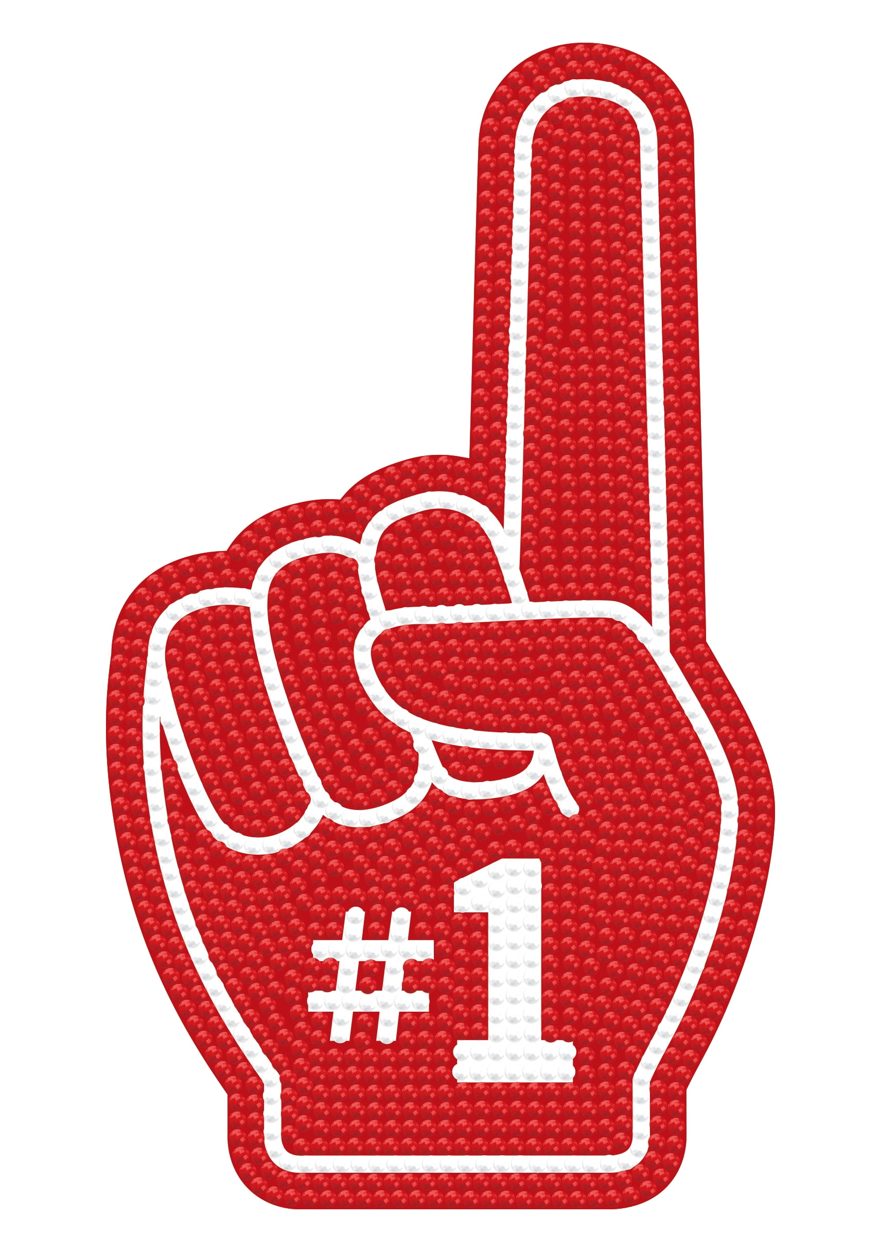 DIAMOND DOTZ® #1 Glove Iron-On 'N' Dot Transfer