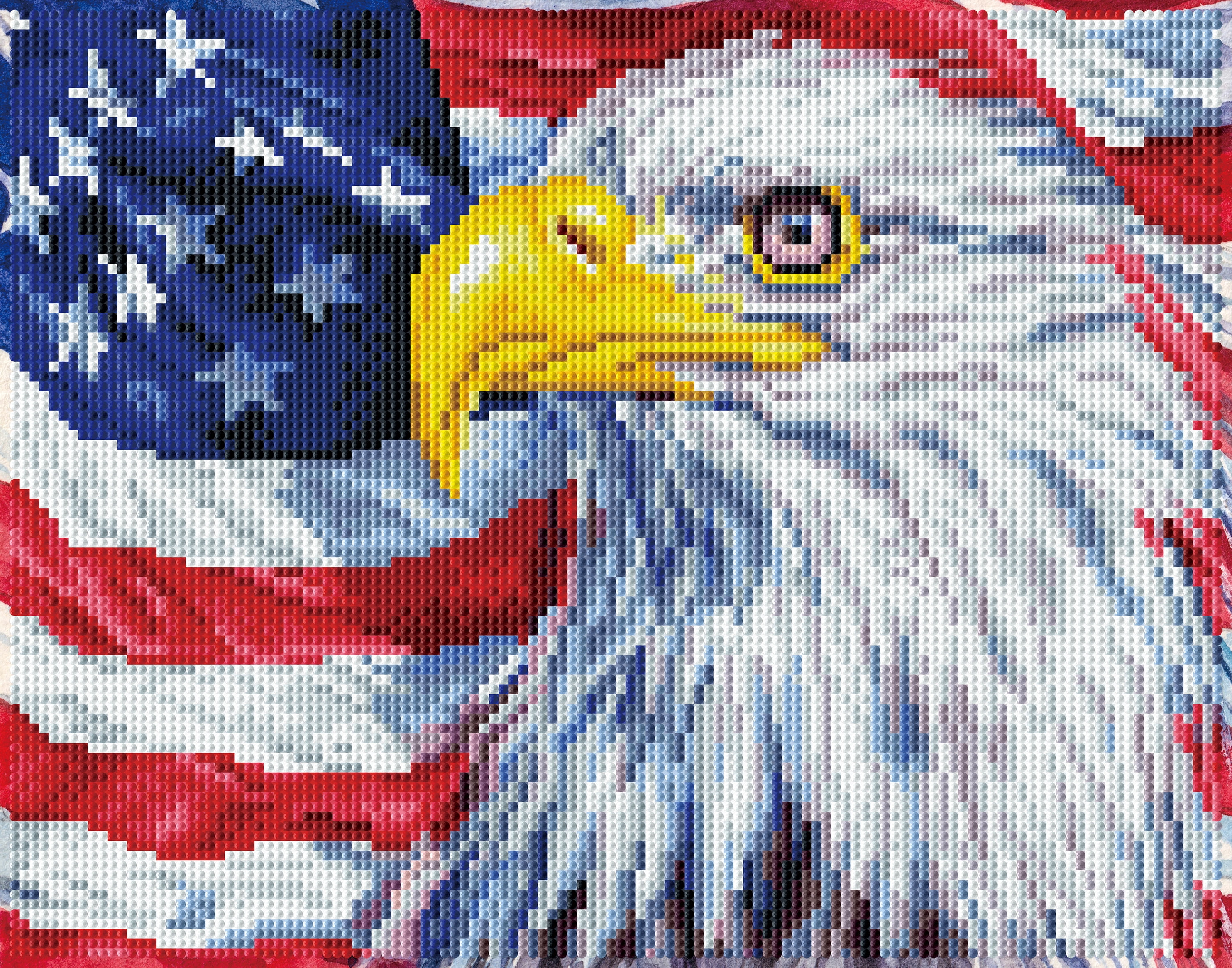 いつきちむ様 4本セット WORK EAGLE ③本目 DIAMOND DOTZ® Bald Eagle & Flag Special Edition Diamond Painting