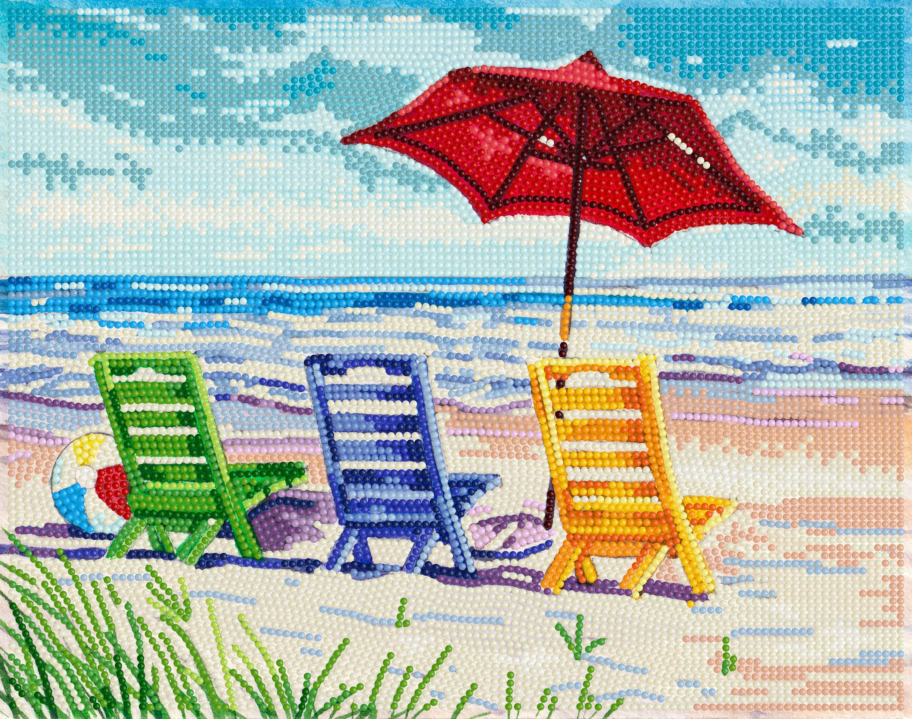 DIAMOND DOTZ® Beach Chairs Special Edition Diamond Painting Kit