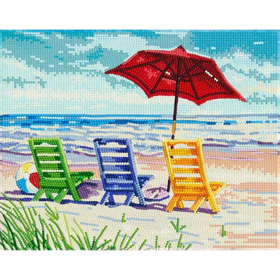 DIAMOND DOTZ Beach Chairs Special Edition Diamond Painting Kit
