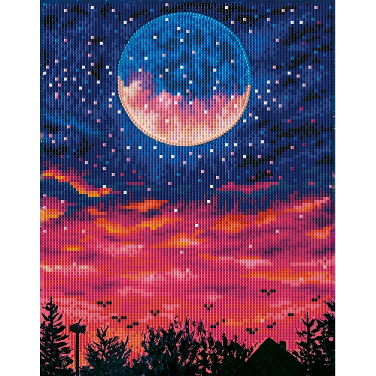 ★専用★ダイヤモンドアート特殊ビーズ　ブルームーン　30cm X30cm DIAMOND DOTZ® Blue Moon Special Edition Diamond Painting Kit