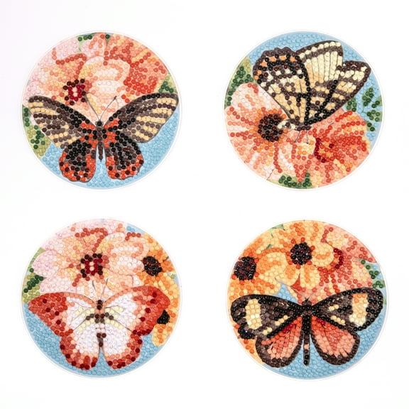 DIAMOND DOTZ® Butterfly Coasters Diamond Painting Kit