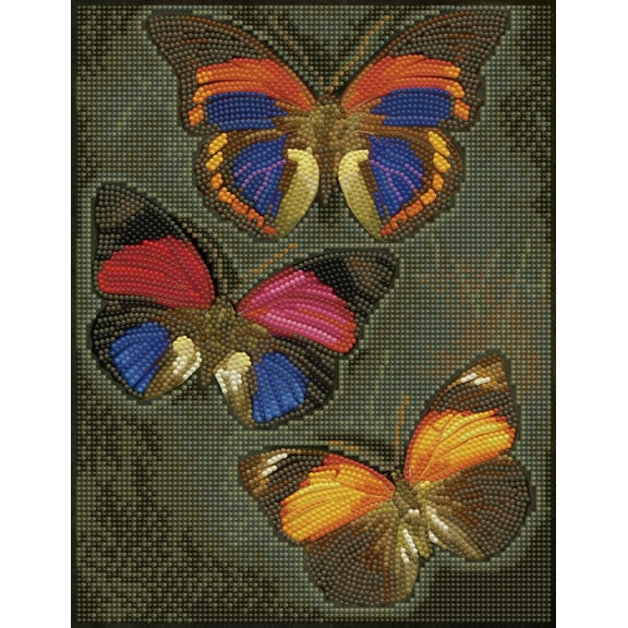 DIAMOND DOTZ Butterfly Trio Special Edition Diamond Painting Kit