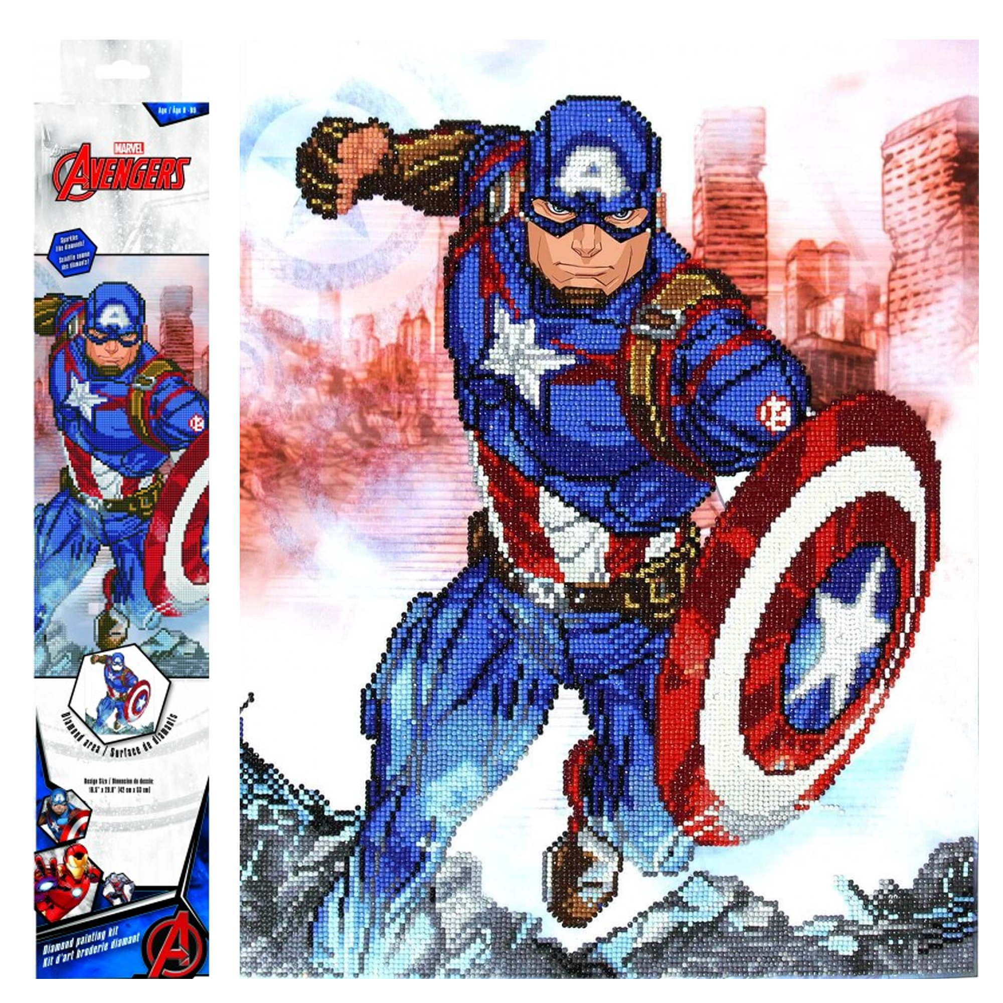 Diamond Dotz Kits - Cap in Action Diamond Painting Artwork Kit Diamond Painting Kits, Diamond Art Kits for Adults, Gem Art,  Diamond Art, Diamond Dotz Kits