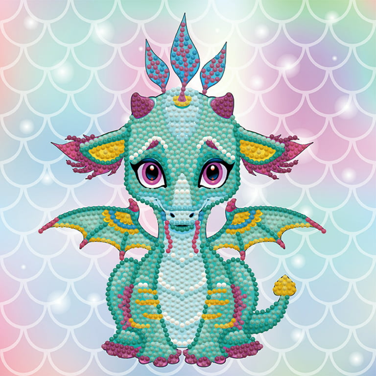 Painting Stickers Kits, Diamond Mosaic Dragon