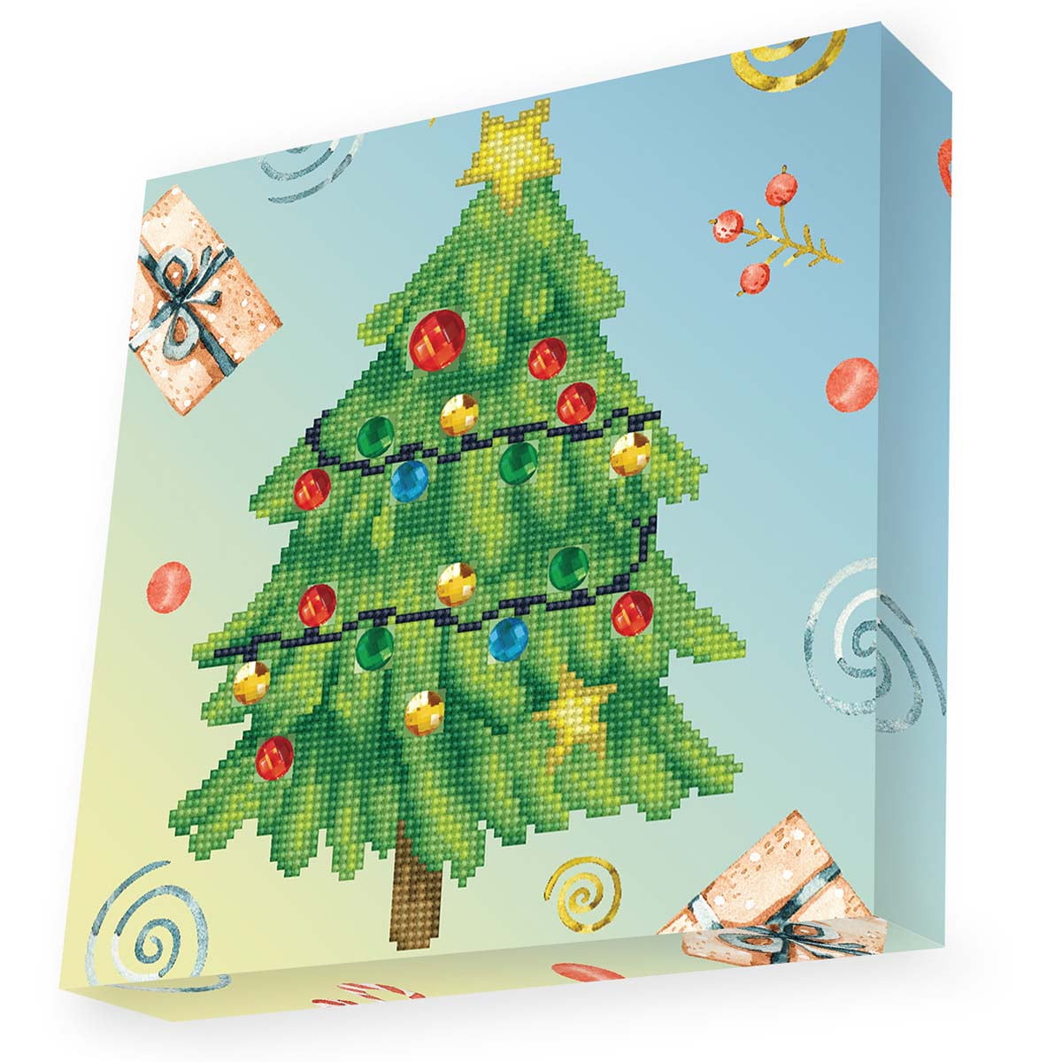 1 Set of DIY Diamond Painting Christmas Pendant Christmas Tree Hanging  Pendant Cute Diamond Painting Pendant Decorative 