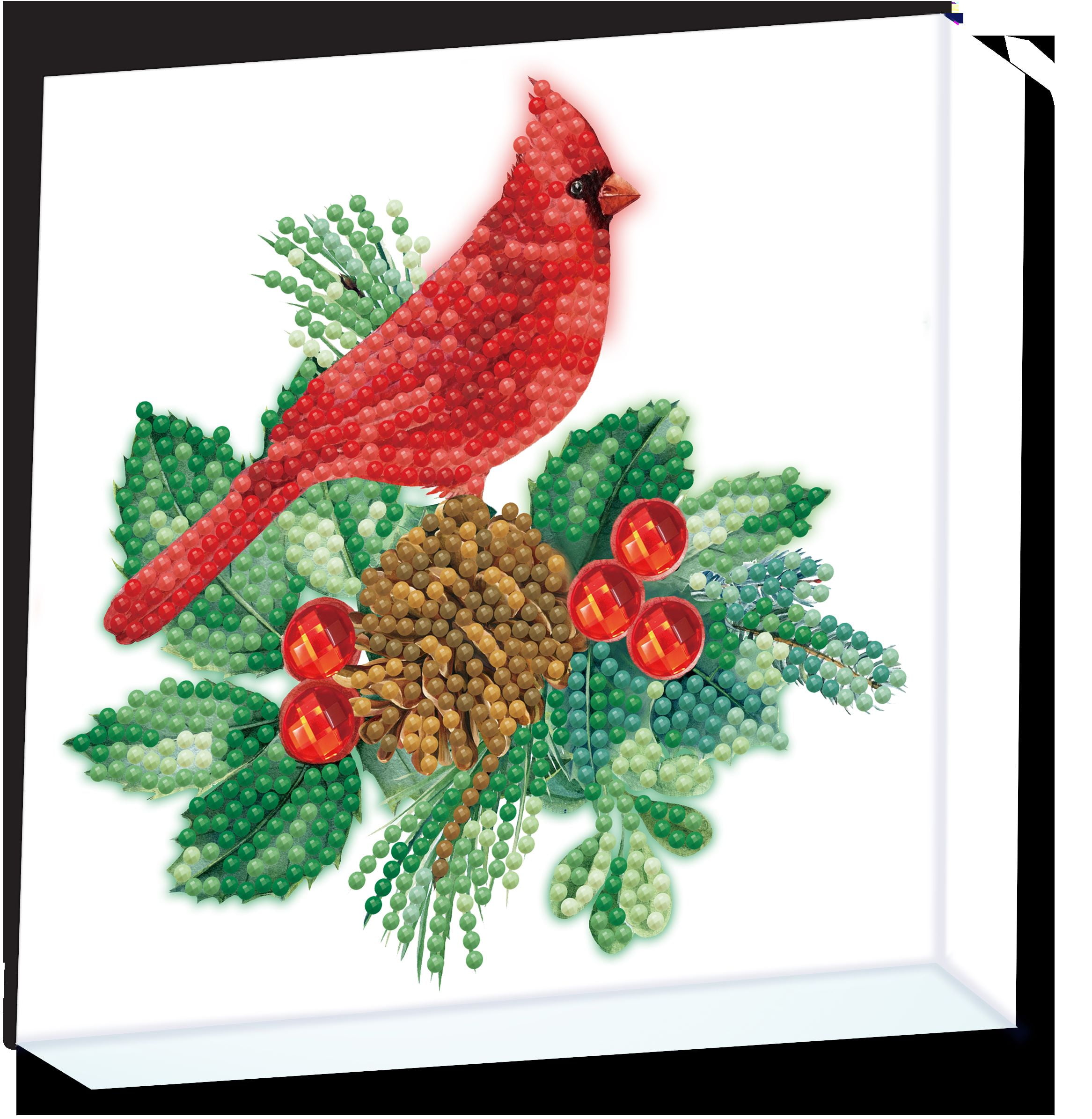 Cardinal Christmas Bird DIY Bookmark Diamond Painting Kit - Durazza