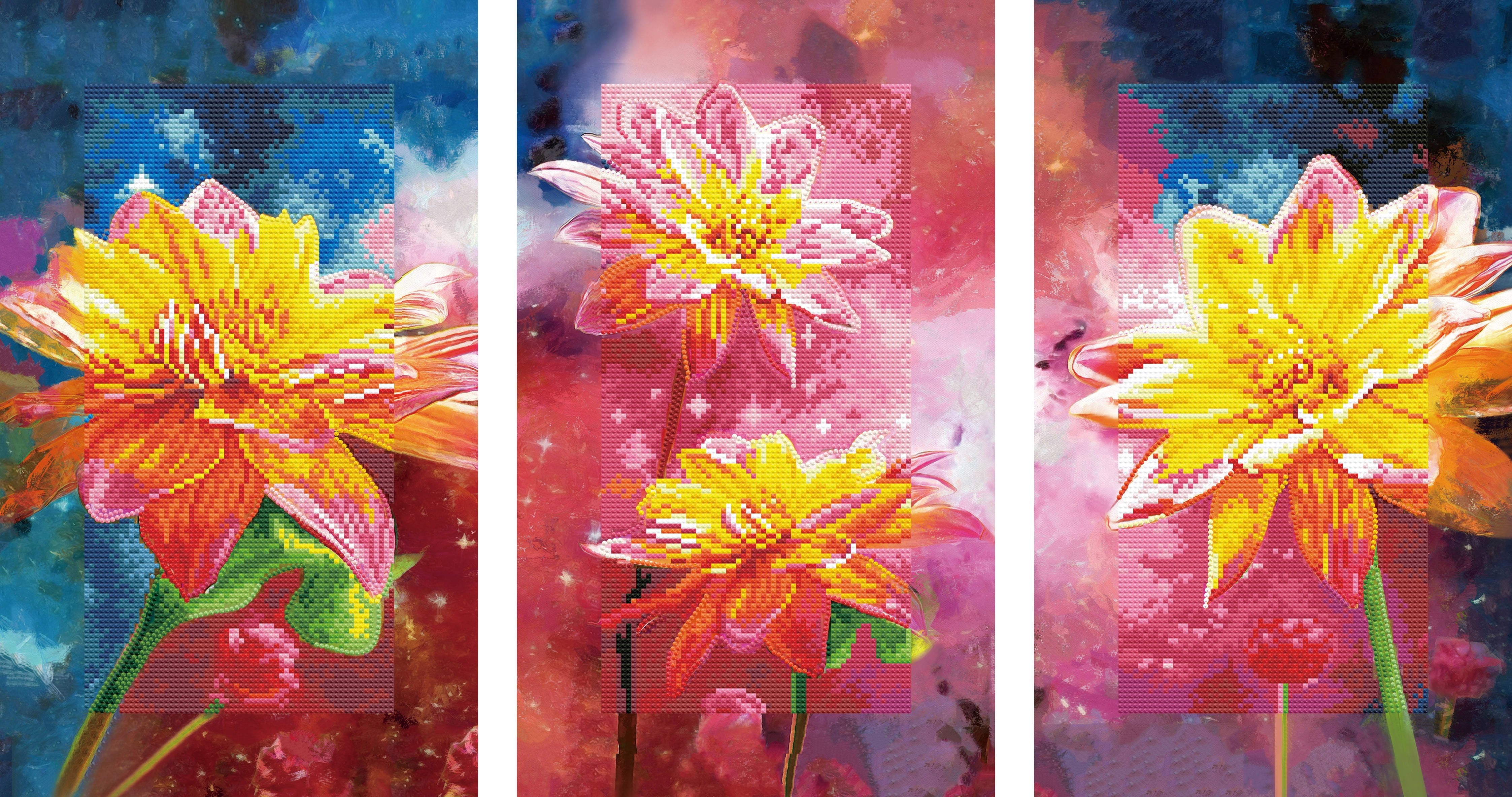 DIAMOND DOTZ® Floral Triptych Diamond Painting Kit