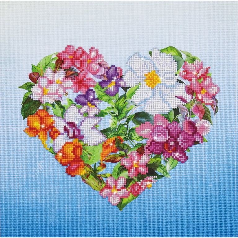 DIAMOND DOTZ® Flower Heart Diamond Painting Kit 