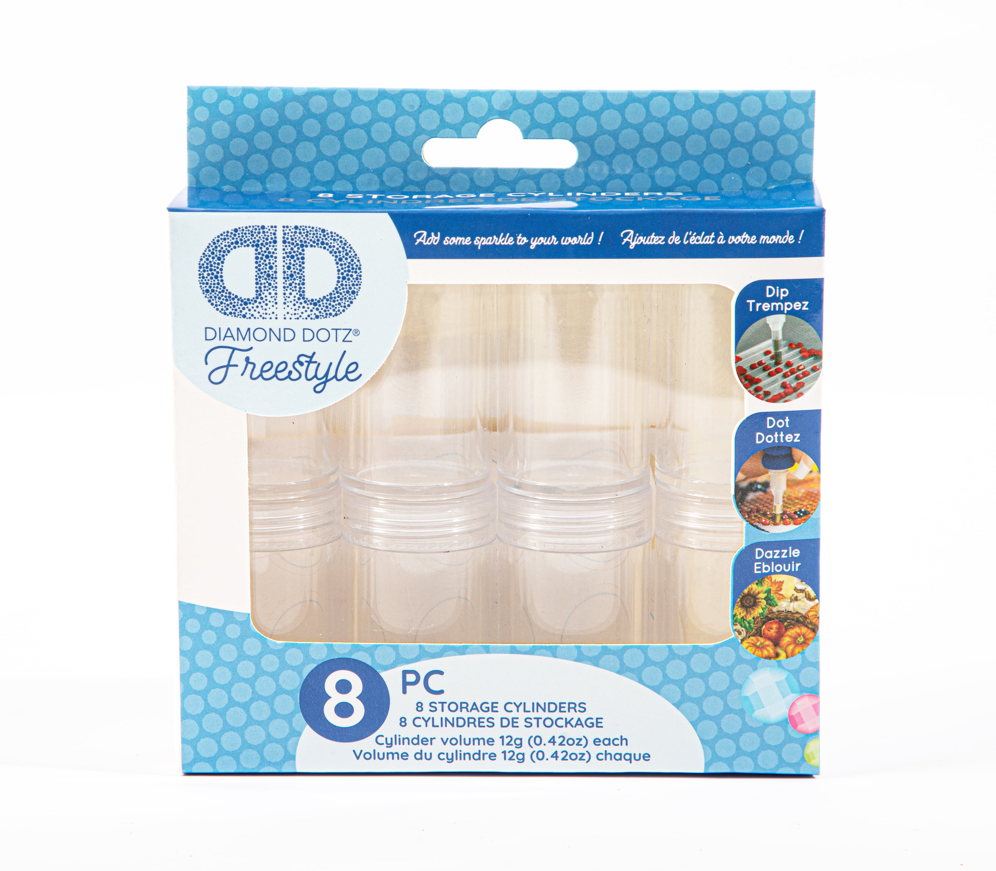 DIAMOND DOTZ Freestyle 8 x Storage Cylinders