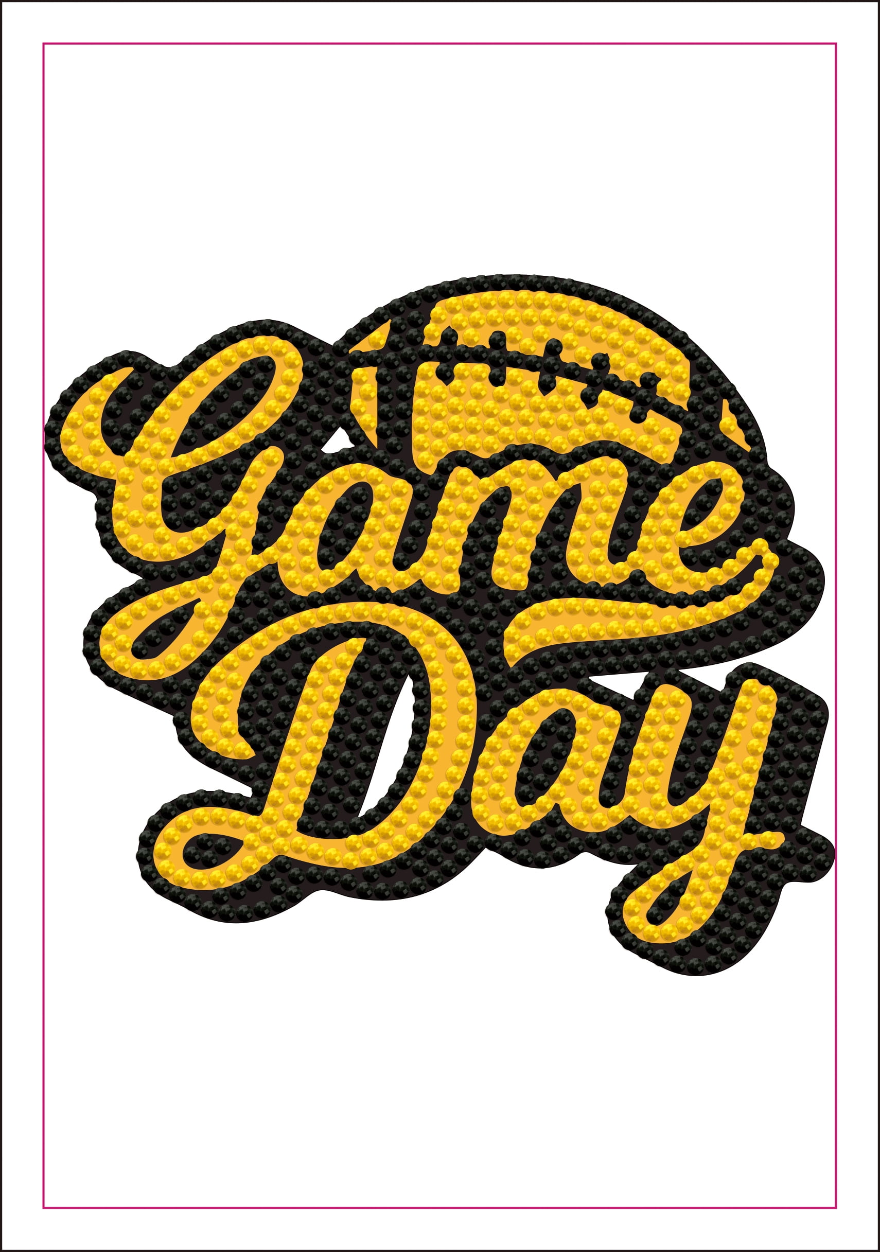 DIAMOND DOTZ® Game Day Iron-On 'N' Dot Transfer