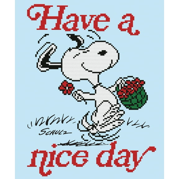 DIAMOND DOTZ® Have a Nice Day Peanuts Special Edition No-Count Cross Stitch Kit