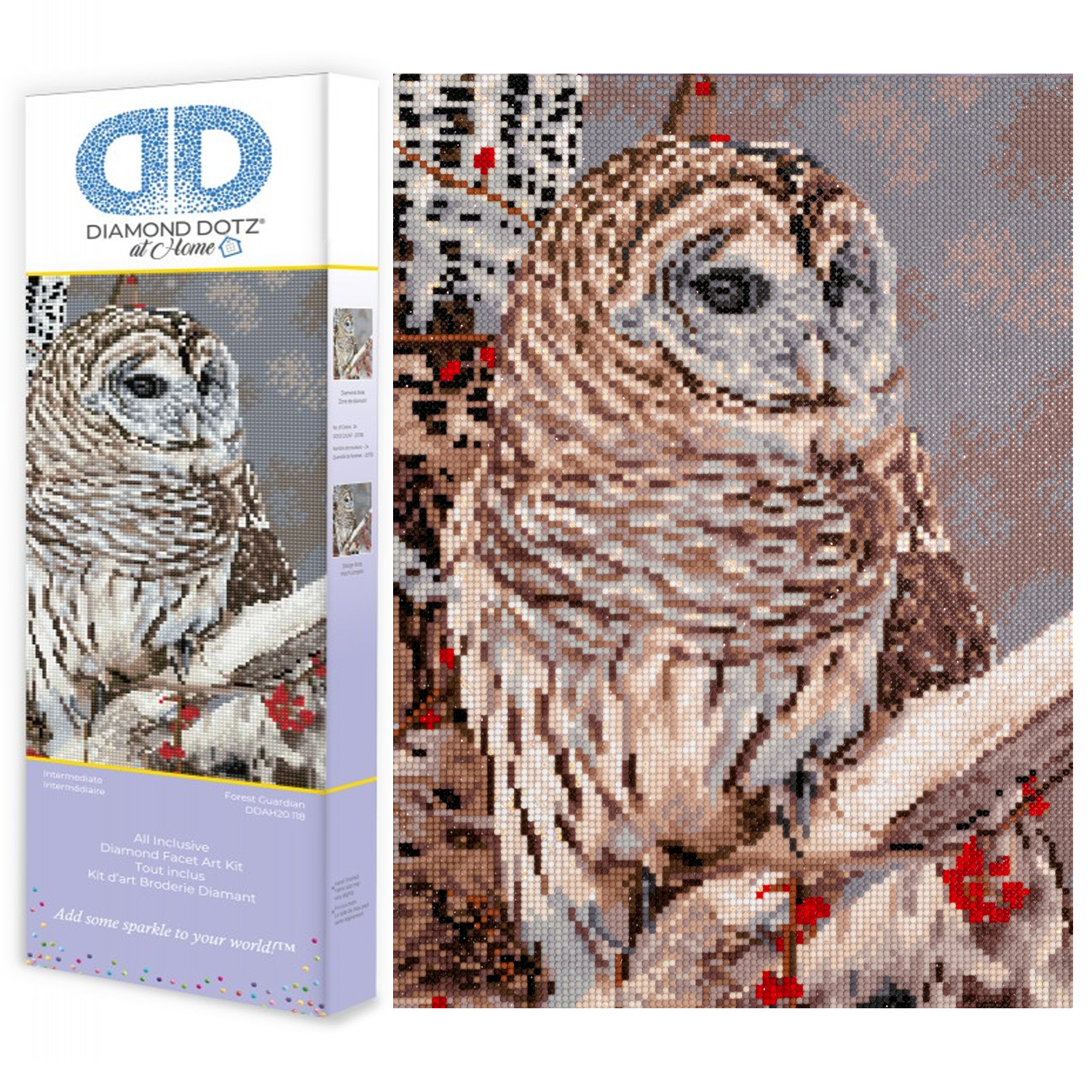 Kit Peinture Diamant Adulte Tigre Fleurs - Diamond Painting 5D Ronde, 30x40 Cm, Loisir Créatif DIY, Déco Murale