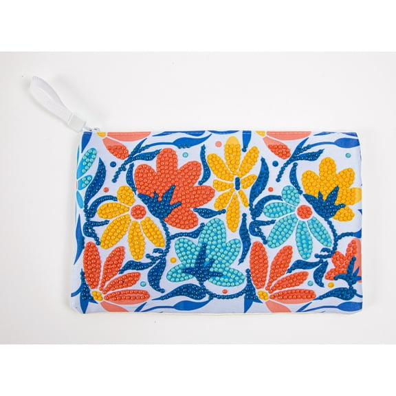 DIAMOND DOTZ Modern Floral Zipper Pouch Diamond Painting Kit