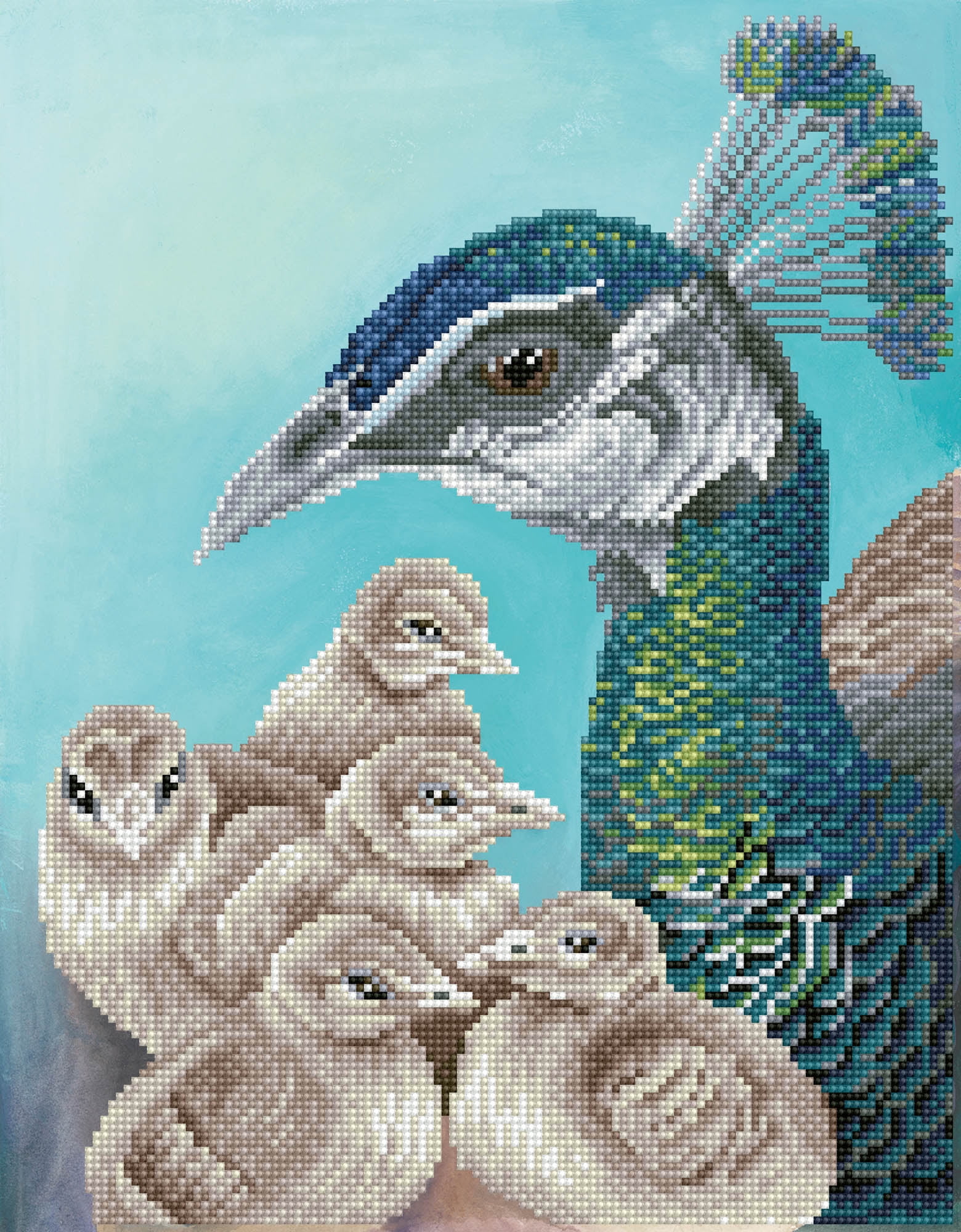 Diamond Dotz Blue Parrots Diamond Painting