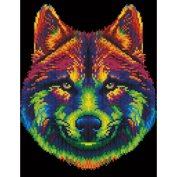 DIAMOND DOTZ Neon Wolf Special Edition Diamond Painting Kit
