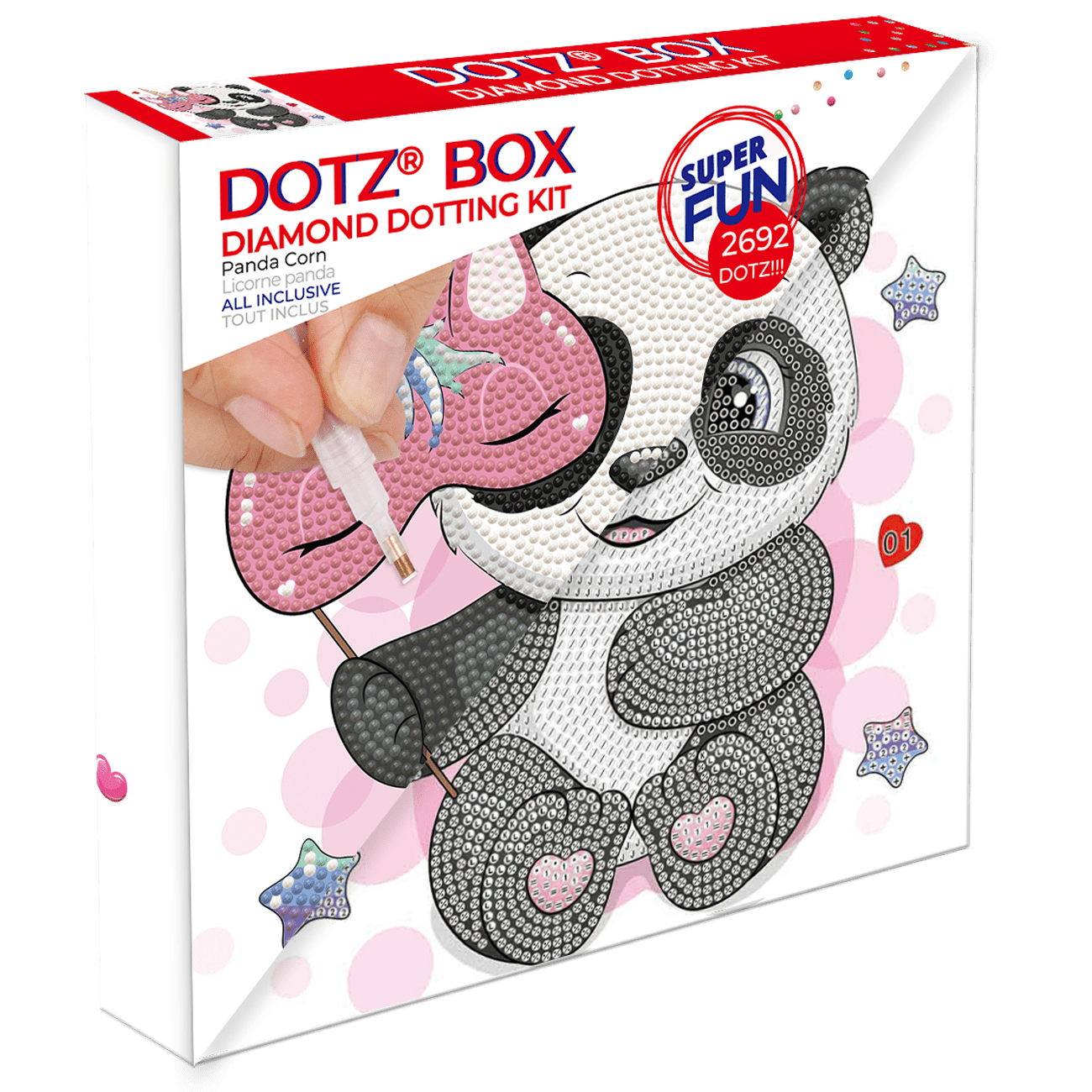 DIAMOND DOTZ ® - Panda Corn Dotz Box, Partial Drill, Round Dotz ...