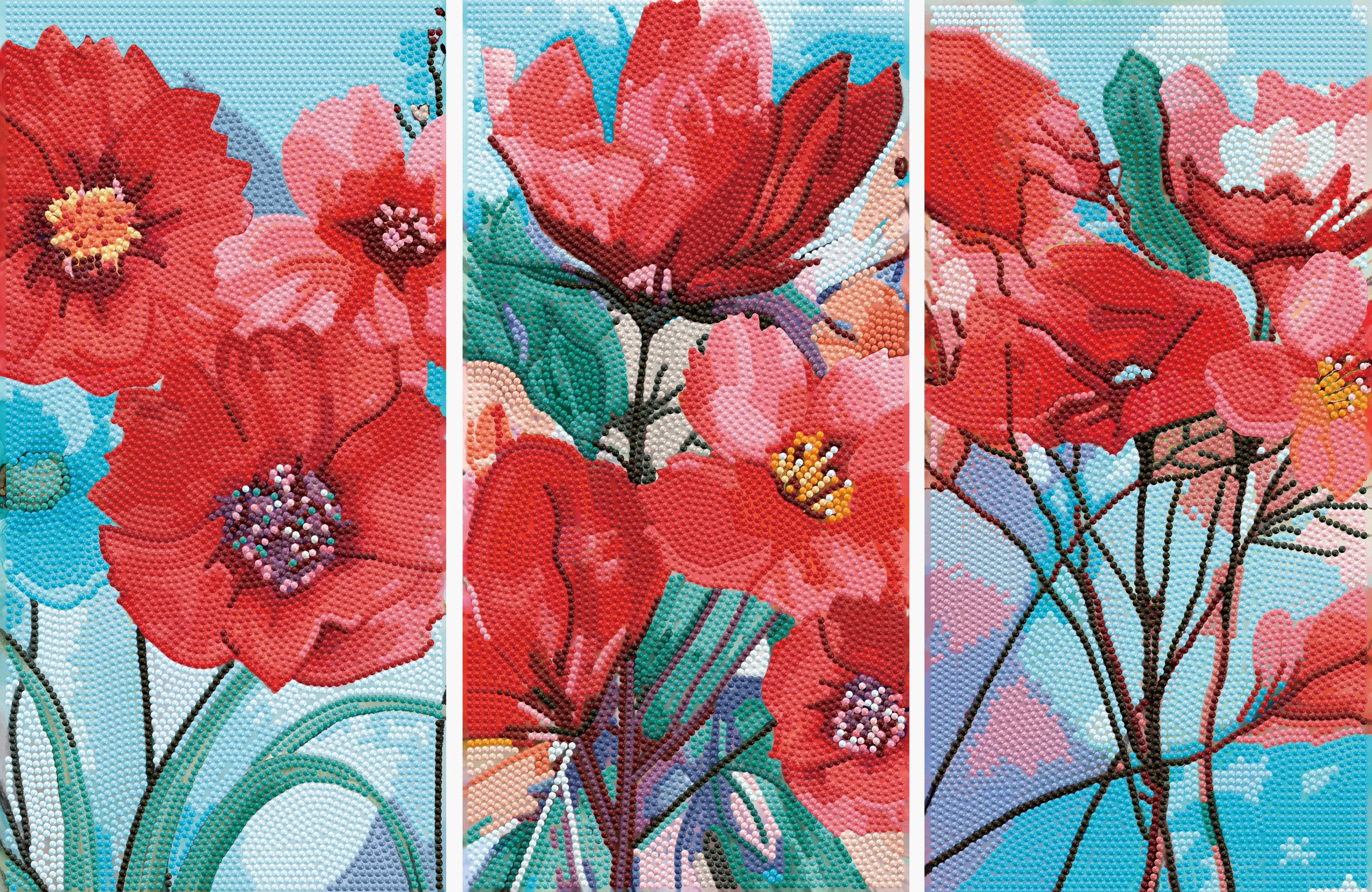 DIAMOND DOTZ® Poppy Triptych Diamond Painting Kit