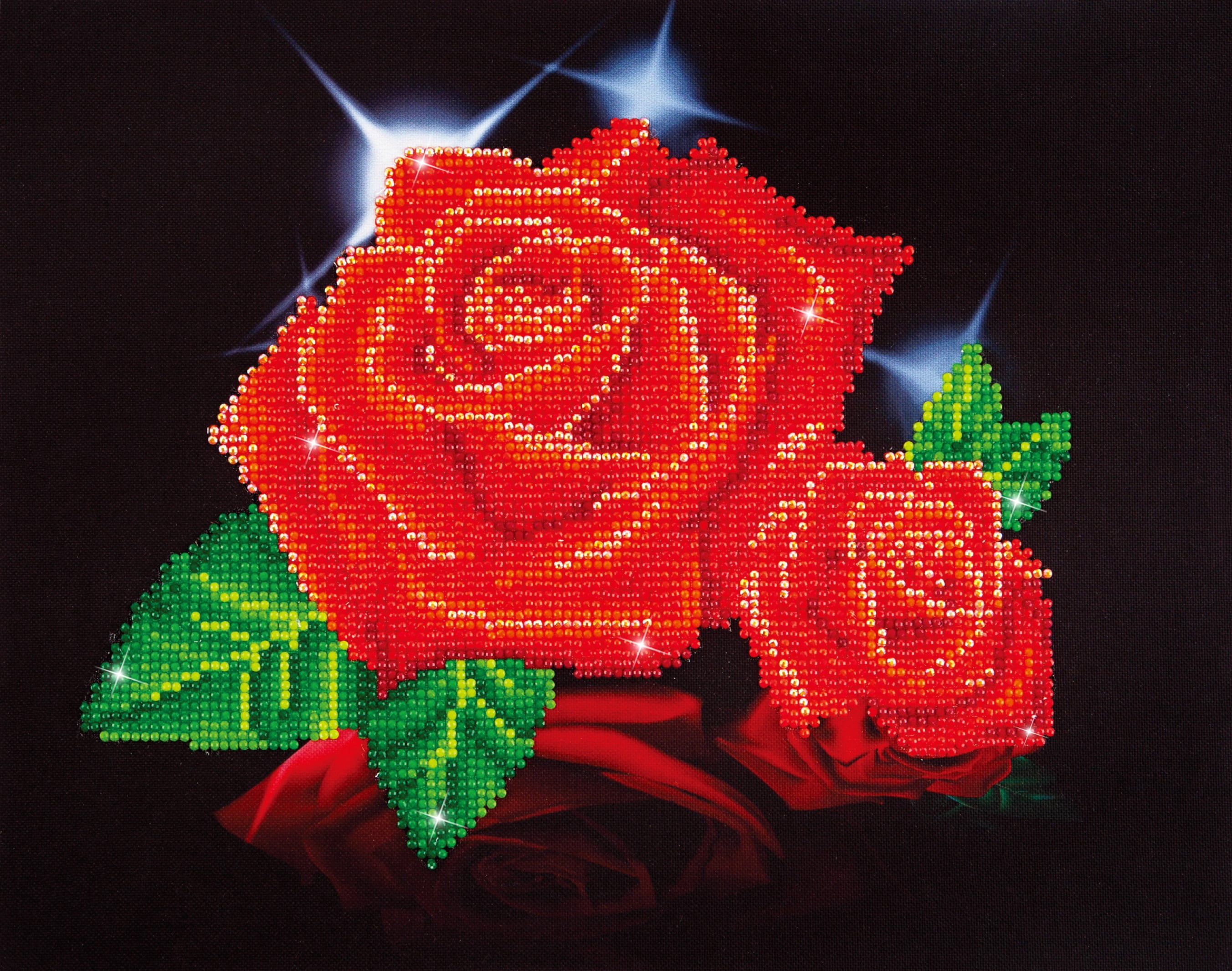 DIAMOND DOTZ® Red Rose Sparkle Diamond Painting Kit