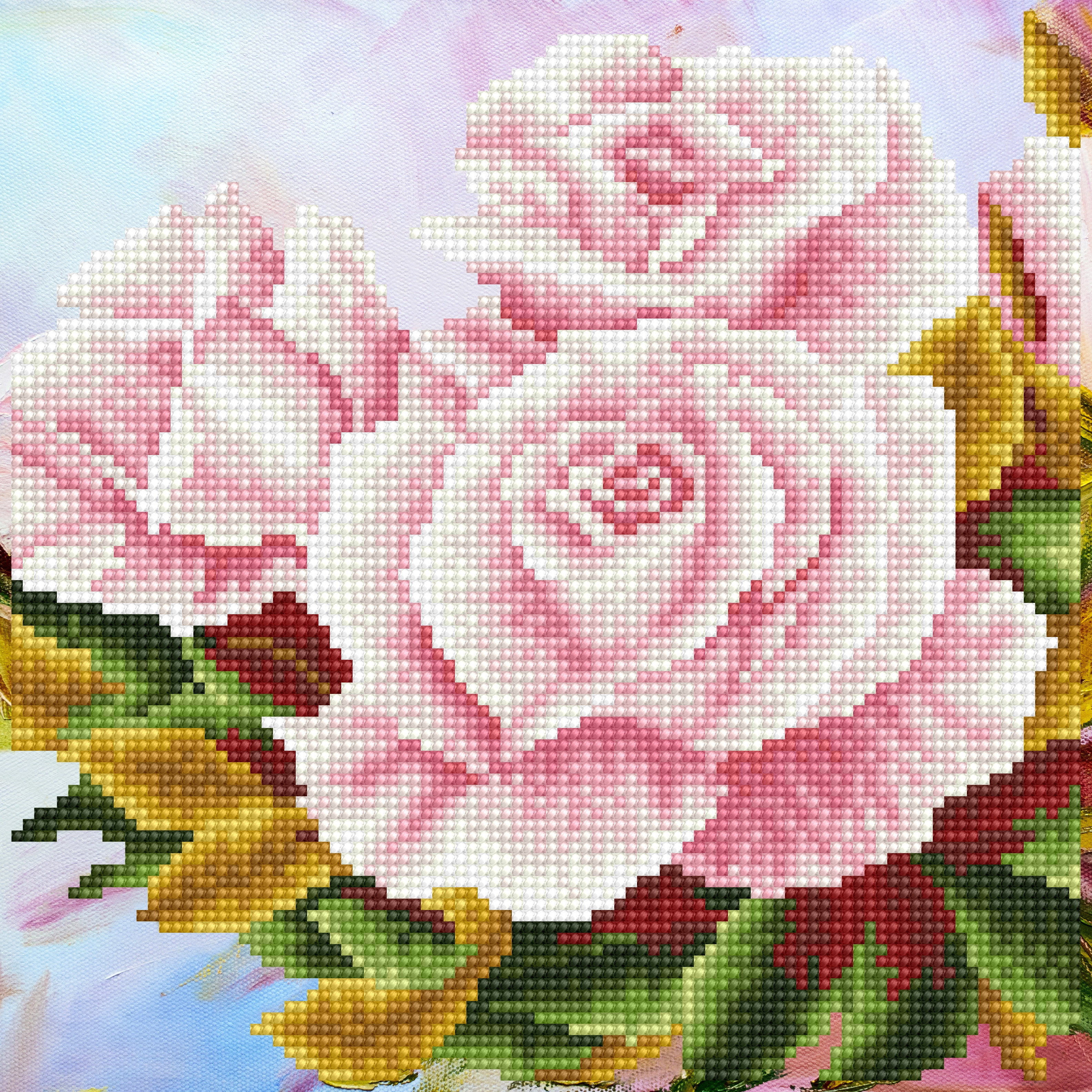 Diamond Dotz The Rose Garden Kit & Frame Diamond Painting