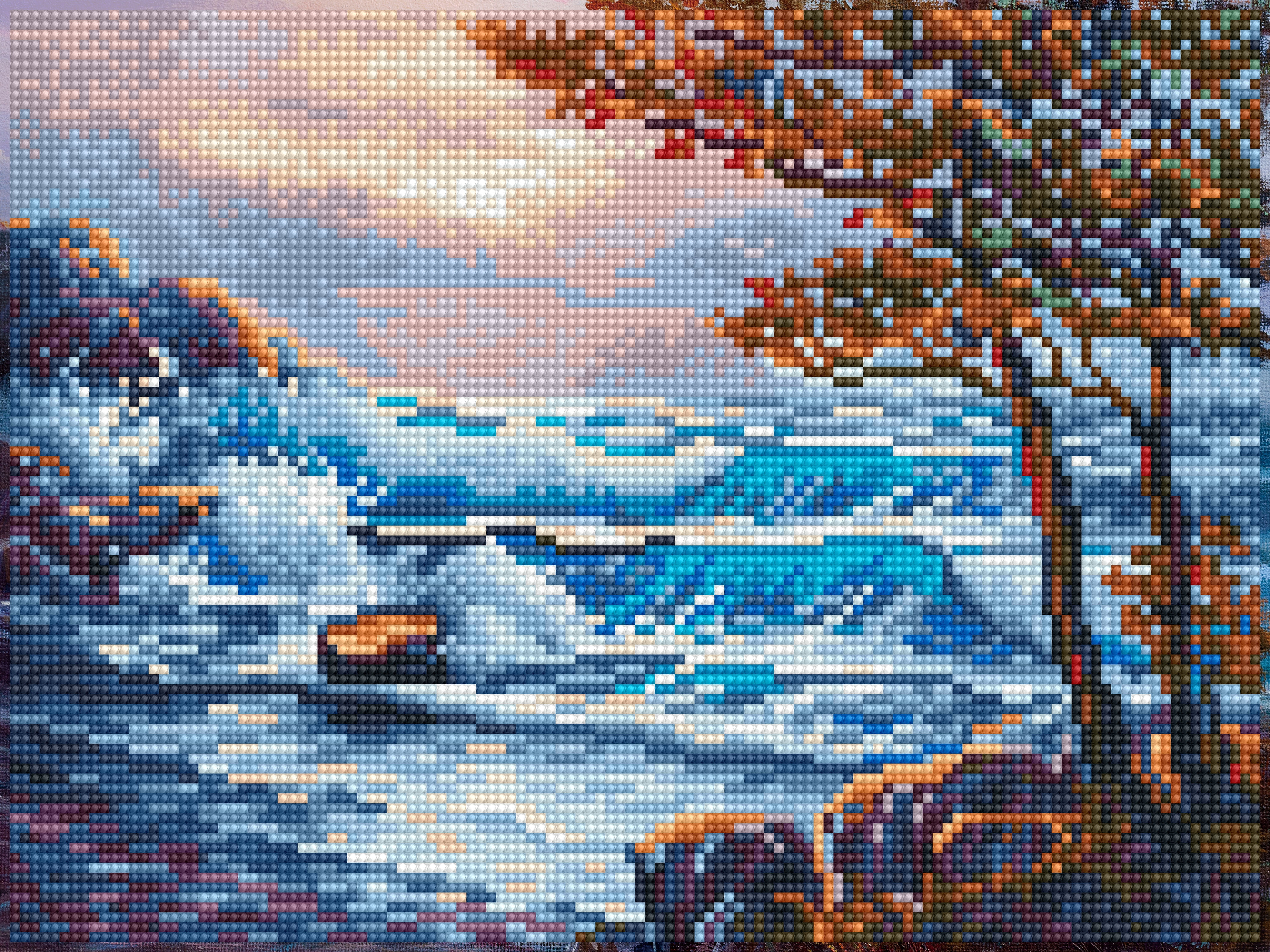 DIAMOND DOTZ® Seaside Dawn Round Facet Diamond Painting