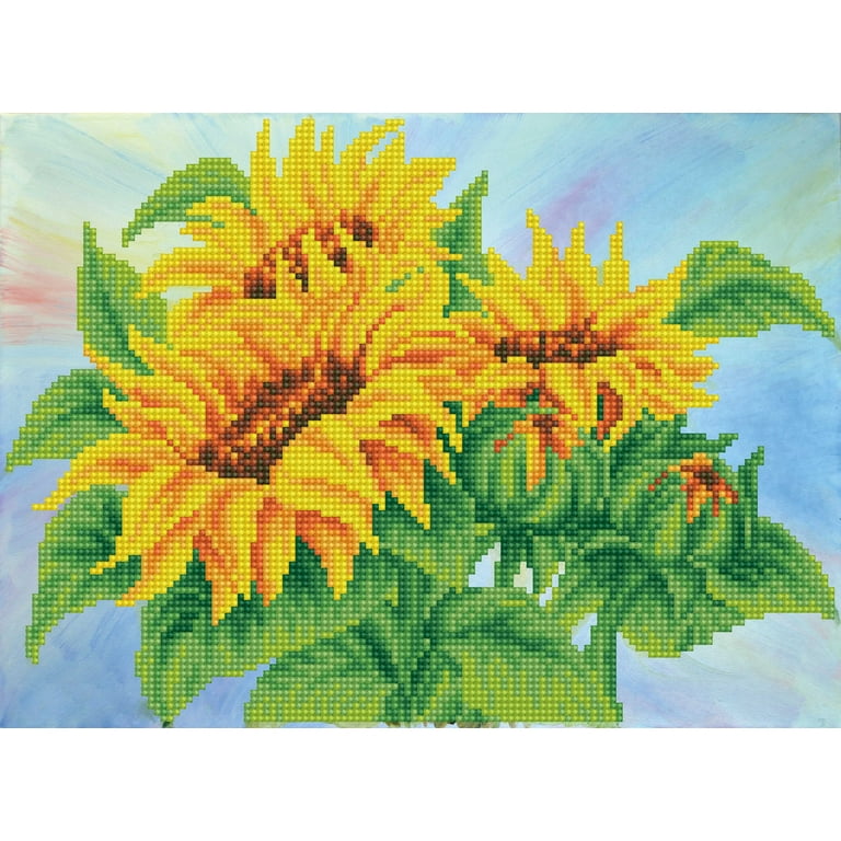 Diamond Dotz Simply Dotz Diamond Art Kit 14.6X10.6-Wistful Sunflowers