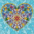 thumbnail image 1 of DIAMOND DOTZ® Stained Glass Heart Special Edition Diamond Painting Kit, 1 of 9