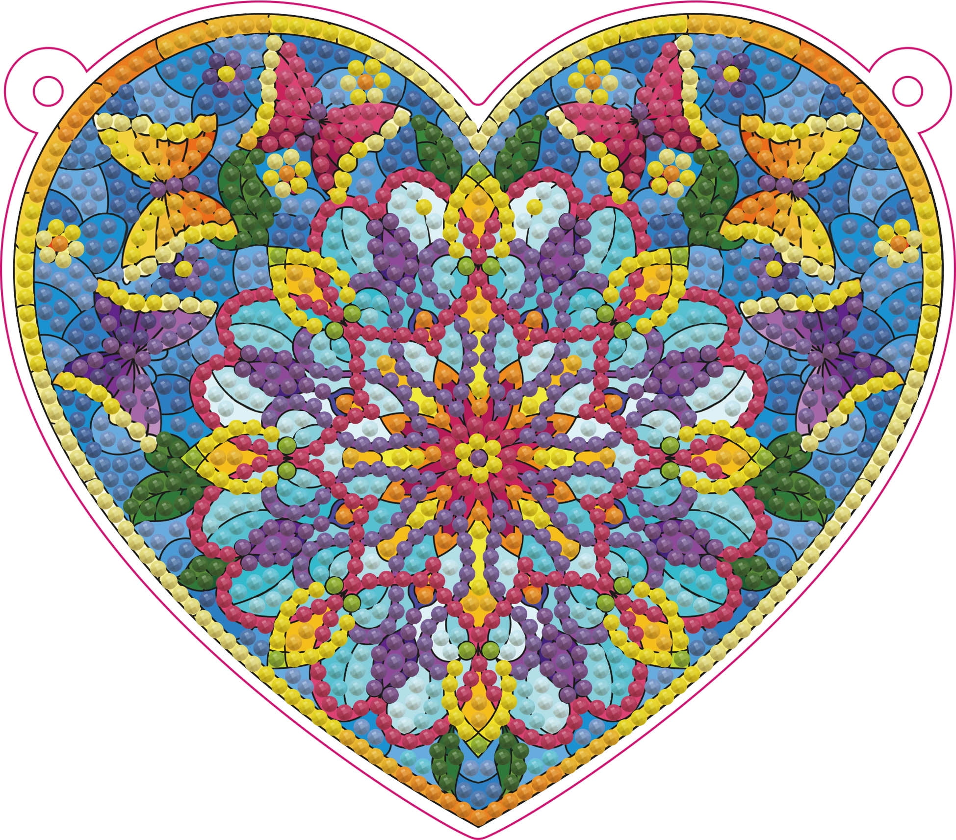 DIAMOND DOTZ® Stained Glass Heart Wall Plaque Diamond DIAMOND DOTZ® Stained Glass Heart Wall Plaque Diamond