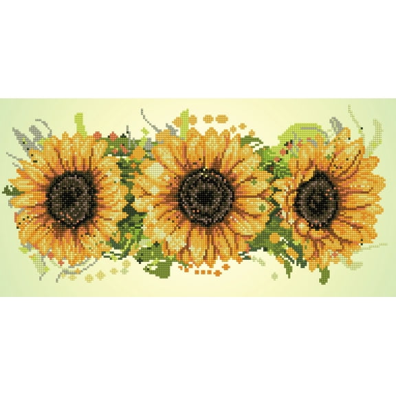 DIAMOND DOTZ Sunflower Landscape Special Edition Diamond Painting Kit