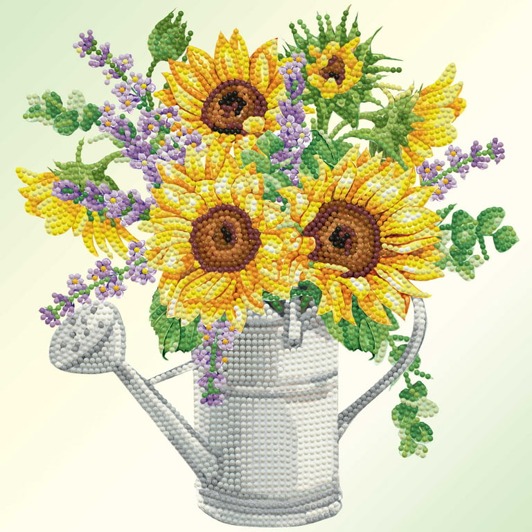 DIAMOND DOTZ® Sunflower Landscape Special Edition Diamond Painting Kit