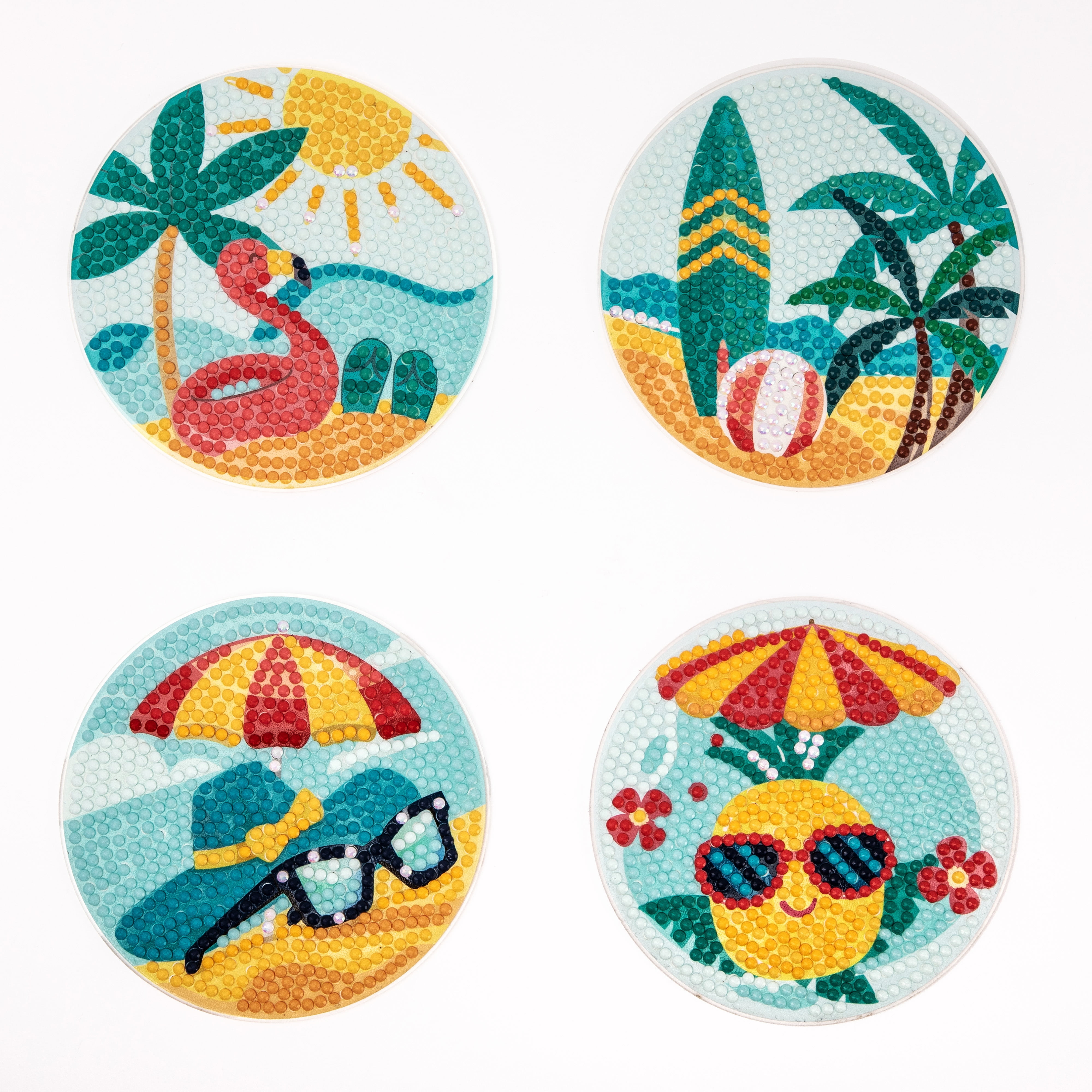 DIAMOND DOTZ® Tropical Coasters Diamond Painting Kit