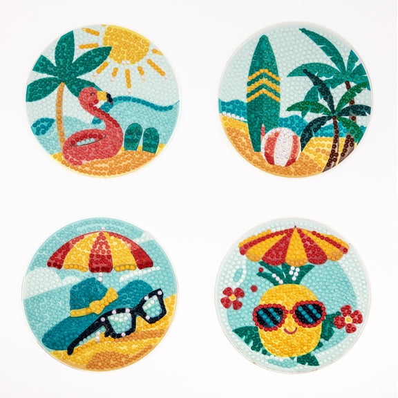 DIAMOND DOTZ® Tropical Coasters Diamond Painting Kit