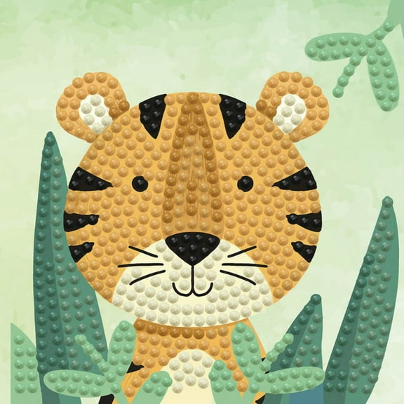Diamond Dotz Woodland Tiger - Framed Diamond Painting Kits for Adults - Diamond Art Kits a Relaxing Creative Craft Kit with Dotz Gems