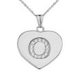 thumbnail image 1 of DIAMOND INITIAL A-Z HEART PENDANT NECKLACE IN WHITE GOLD, 1 of 1