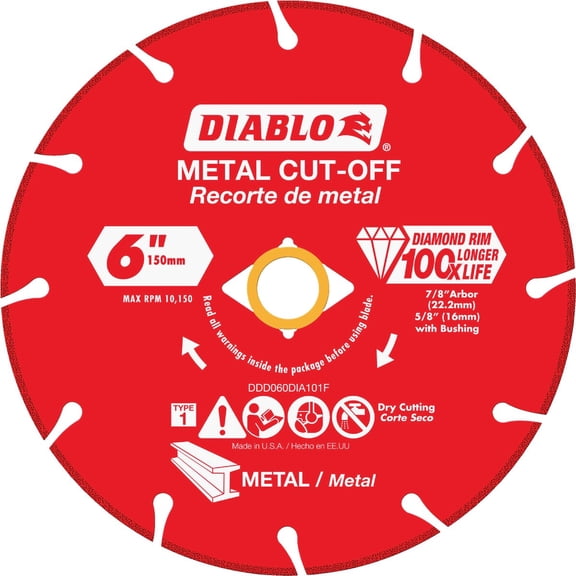 DIAMOND MTL CUTOFF WL 6"