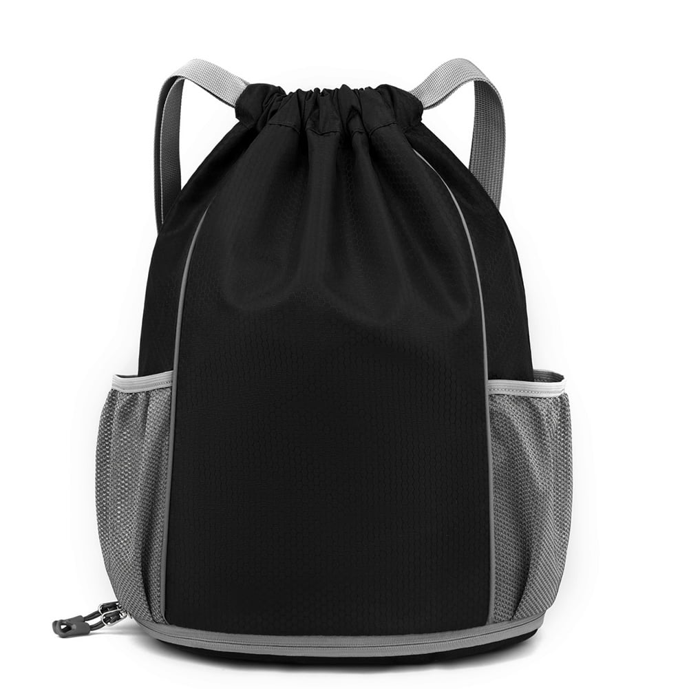 DIAMOND Oxford Basketball Bag HighCapacity Drawstring for Outdoor Sports (Black)