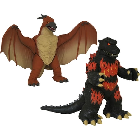 DIAMOND SELECT TOYS Burning Godzilla & Rodan Vinimate Two-Pack, Multicolor