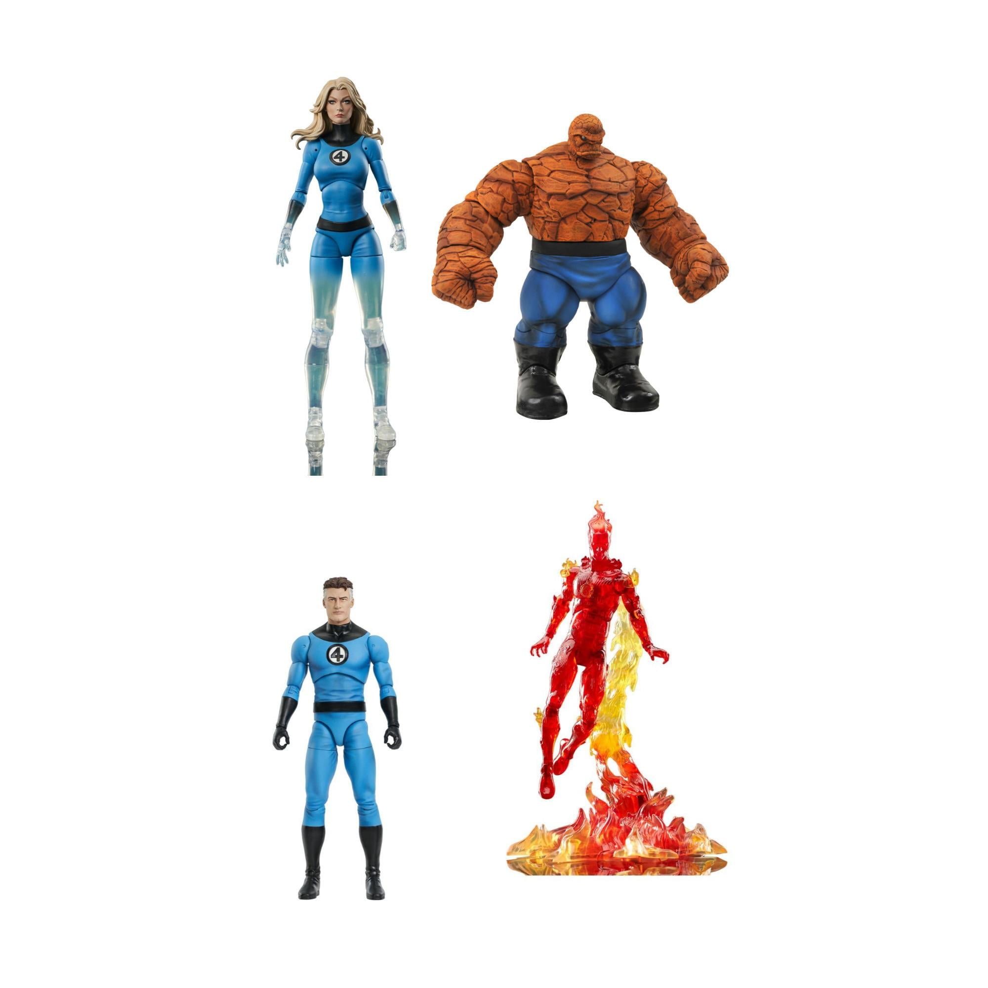 DIAMOND SELECT TOYS Marvel Select Bundle: Sue Storm, Thing, Mr ...