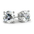 thumbnail image 1 of DIAMOND STUD EARRINGS, Prong Set Diamond Stud Earrings For Her, 925 Sterling Silver Stud Earrings, Diamond Stud,Moissanite Stud Earrings, 1 of 5