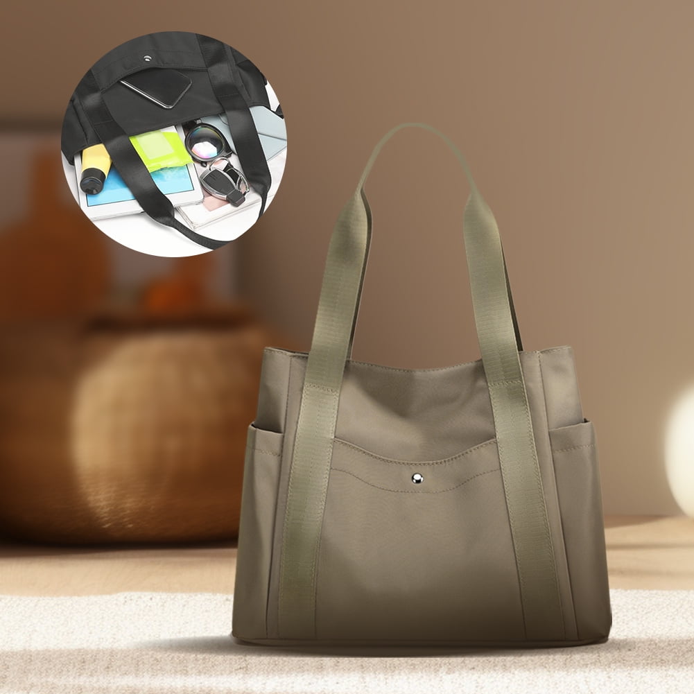 DIAMOND Women Nylon Tote Bag Versatile Multi Pocket Handbag Travel