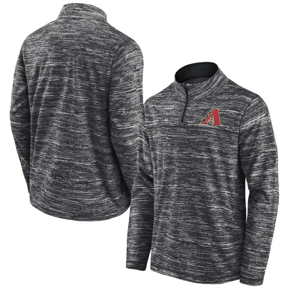 Men's Fanatics Charcoal Arizona Diamondbacks Getting Faster Space-Dye Quarter-Zip Top