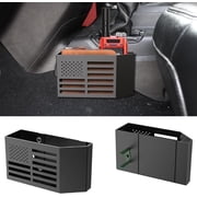 DIAMOOKY Metal Center Console Organizer for Jeep Wrangler Accessories and Jeep Gladiator JL JLU 2025 2024 2023 2022-2018 Rubicon Sahara 4xe, Storage Box Tray, Not for JK/JKU, 2 PCs