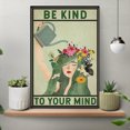 thumbnail image 1 of DIANANA Be Kind to Your Mind Poster, Poster Girl and Flower Pot Head Art, Self Care Awareness, Social Worker Poster Gifts, 1 of 3