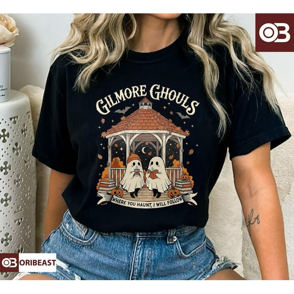 DIANANA Gilmore Ghouls T-shirt, Halloween Fall Vibes T-shirt, Autumn Festival T-shirt, Spooky Gilmore Girls Fan Sweater, Halloween Gift