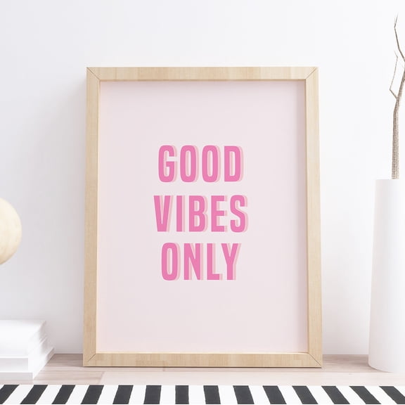 DIANANA Good Vibes Only typography print, typography print, kitchen typography print, quote print, print wall art quote